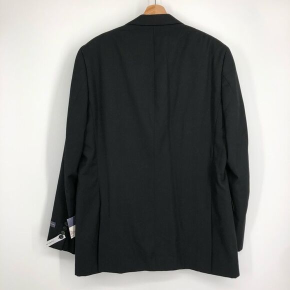 🆕 STAFFORD Travel Suit Jacket Classic Fit Black NWT - Picture 8 of 13